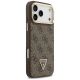4. Etui Guess 4G PU Triangle Logo & Stand Camera Magsafe na iPhone 17 Pro Max - brązowe