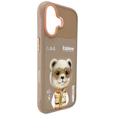 6. Etui Nimmy Cool&Cute 2.0 Bear na iPhone 17 - beżowe