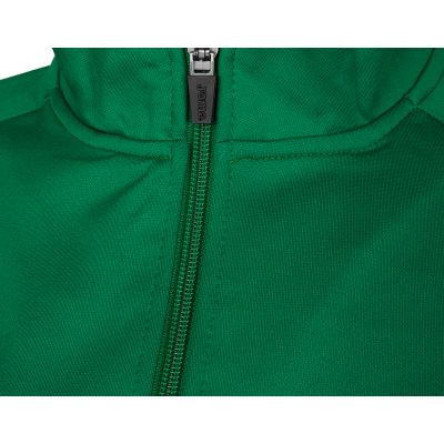 Bluza piłkarska Joma Combi Faraon przeznaczona dla mężczyzn, posiada ściagacze przy rękawach oraz u dołu bluzy, luźny krój, kołnierz ze stójką oraz zamek 1/2, kolor zielony