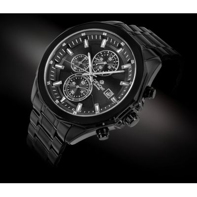 2. Zegarek Męski Giewont Chronograph Sapphire Czarny GW7290-B1