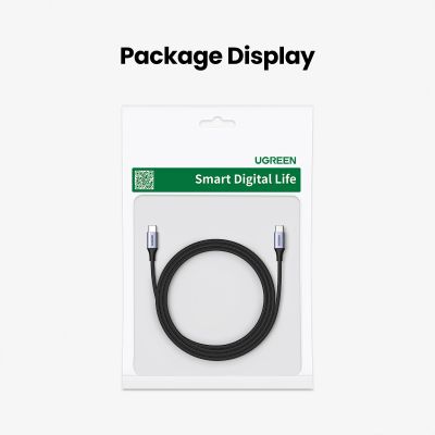 5. Kabel Ugreen US535 USB-C / USB-C PD 240W 5A 1m - szary