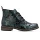 10. Botki damskie lakierowane kroko zielone Rieker 71205-90