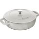 Głęboka patelnia do duszenia z pokrywką Staub - 24 cm, Biała trufla