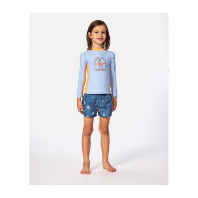 3. Lycra RIP CURL Grom Energy Upf L/S-Boy niebieski