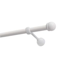KARNISZ POJEDYNCZY FI 19 MM BIAŁY 480 CM GAŁKA MAX  KOWALSKI