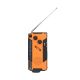 2. Extralink RADIO AWARYJNE SOLARNE Z KORBKA DYNAMO POWERBANK 4000MAH Z LATARKA SOS SR-4000 Przenośny Analogowy Czarny, Pomarańczowy