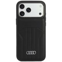 Etui Audi Synthetic Leather Case MagSafe na iPhone 18 Pro Max / 17 Pro Max - czarne