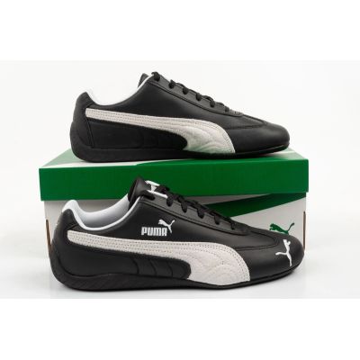 9. Puma buty męskie sportowe Speedcat czarne skórzane modne sneakersy