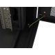 14. Szafa instalacyjna rack stojąca 19" 22U 800x1200 czarna drzwi perforowane Lanberg (flat pack)
