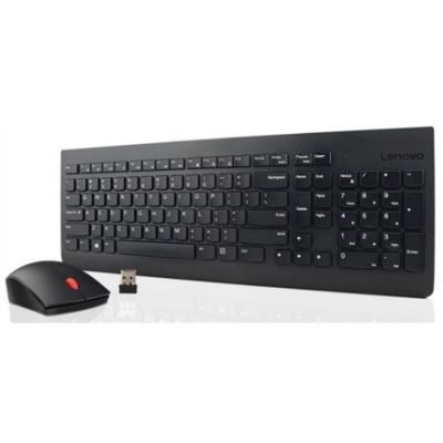 2. Bezprzewodowy zestaw klawiatura i mysz Lenovo Essential - US English z symbolem Euro czarny