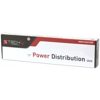 2. TECHLY LISTWA ZASILAJĄCA 19'1U X8 - GNIAZDA SCHUKO