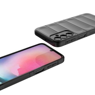 11. Magic Shield Case etui do Samsung Galaxy A24 4G elastyczny pancerny pokrowiec jasnoniebieskie