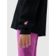 5. Longsleeve oversize gładki dziewczęcy 4F 4FJWSS25TLONF377-20S