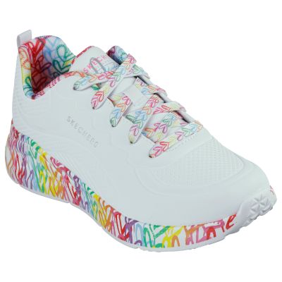 2. Skechers damskie sneakersy UNA LITE EXUBERANT HEARTS 177976 WMLT