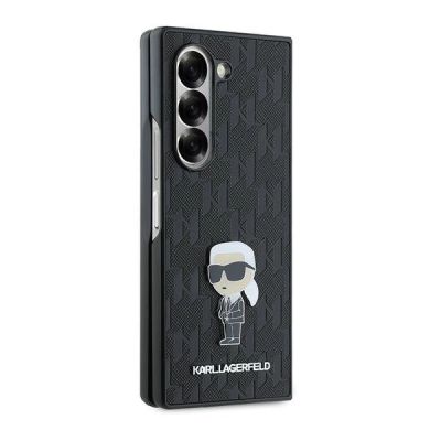 5. Etui Karl Lagerfeld Saffiano Ikonik Pin na Samsung Galaxy Z Fold 6 - czarne