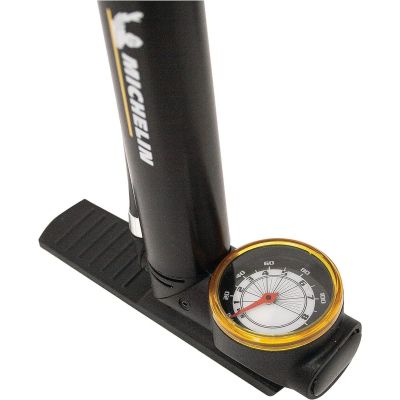 27. POMPKA ROWEROWA MINI Z MANOMETREM 2w1 ALU MICHELIN 8 bar(120PSI)