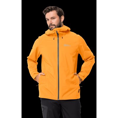 8. Kurtka przeciwdeszczowa męska Jack Wolfskin HIGHEST PEAK JACKET M orange pop (1115131_3087)