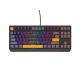 3. GENESIS Thor 230 TKL klawiatura Gaming USB + RF Wireless + Bluetooth QWERTY Czarny, Szary, Pomarańczowy