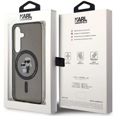 8. Etui Karl Lagerfeld IML Karl&Choupette MagSafe na Samsung Galaxy S24 - czarne
