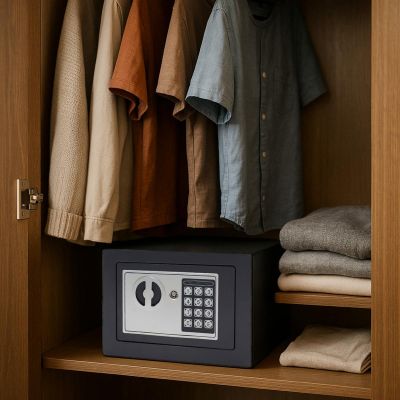 12. SEJF Z ZAMKIEM CYFROWYM 23X17X17CM 1067582 SASKA GARDEN