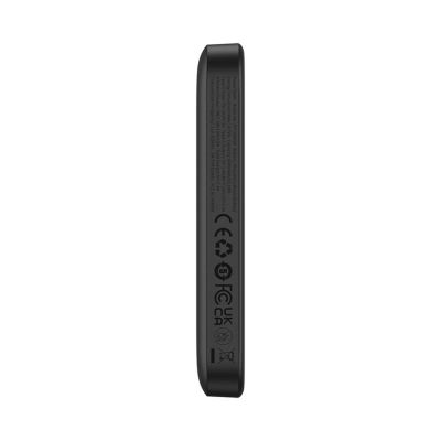5. Powerbank Baseus Magnetic Mini Air 6000mAh 20W z ładowaniem indukcyjnym z kablem Baseus Simple USB-C (20V/3A) 30cm - czarny