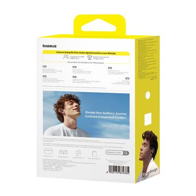 7. Słuchawki powietrzne Baseus 15 Clip Open-Ear czarny