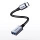 2. Ugreen kabel adapter przejściówka OTG USB-C (męski) - USB-A (żeński) 5Gb/s 0.15m czarny (US378)