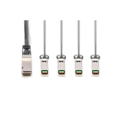 4. Digitus Kabel bezpośrednio podłączany 40G QSFP+ do 4 x SFP+ 1 m