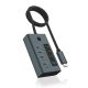 2. ICY BOX IB-HUB1454-C31 USB 3.2 Gen 1 (3.1 Gen 1) Type-C 10000 Mbit/s Niebieski, Szary
