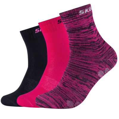 Skechers 3PPK Wm Mesh Ventilation Socks SK41053-0401 Różowe 27-30