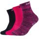 Skechers 3PPK Wm Mesh Ventilation Socks SK41053-0401 Różowe 27-30