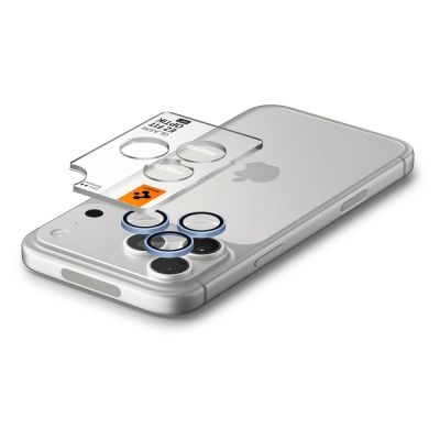 5. Szkło hartowane na aparat Spigen Optik Pro Glas.tR EZ Fit 2-Pack na iPhone 18 Pro / 18 Pro Max - jasnoniebieski