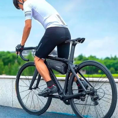 13. Torba rowerowa Rockbros B67 wodoodporna na ramę - czarna