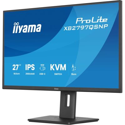 27. iiyama ProLite XB2797QSNP-B1 monitor komputerowy 68,6 cm (27") 2560 x 1440 px Quad HD LED Czarny