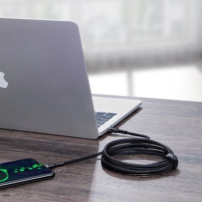 6. Kabel Baseus CATKLF-ALG1 USB-C - USB-C PD QC 100W 5A 2m - szary