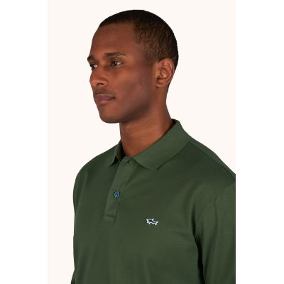 3. Koszulka polo męska Paul&Shark bawełniana oliwkowa 99311001-89 – klasyczna, sportowa elegancja