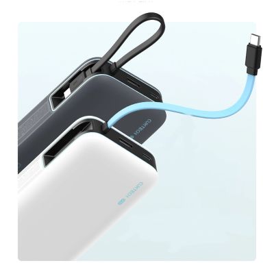 2. Powerbank Cuktech CUKP200NGLLG 55W 20000mAh z wbudowanym kablem USB-C - biały