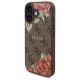 2. Etui Guess 4G Flowers Print MagSafe na iPhone 16 6.1" - brązowe