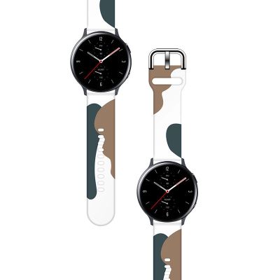 2. Pasek Strap Moro do Samsung Galaxy Watch 45 / 46 / 47 mm silikonowa bransoletka opaska do zegarka - wzór 1
