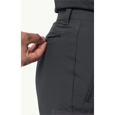 4. Spodenki trekkingowe męskie Jack Wolfskin Active Track Shorts Men phantom czarne (1503791_6350)