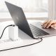7. Kabel Ugreen US255 50125 USB-C (prosty) / USB-C (kątowy) PD QC 60W 3A 2m - szary