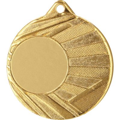 8. MEDAL Z MIEJSCEM NA WKLEJKĘ ZŁOTY ŚR 50mm