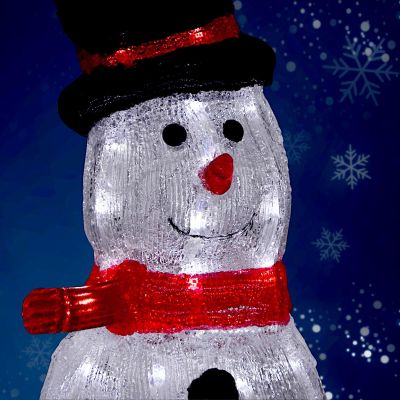7. FIGURKA DEKORACYJNA BAŁWAN 40LED WYS: 40CM ACRYL
