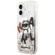 2. Etui Karl Lagerfeld Liquid Glitter Choupette Logo MagSafe na iPhone 17 - przezroczyste