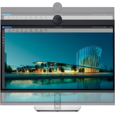 4. DELL UltraSharp U3224KBA LED display 80 cm (31.5") 6144 x 3456 px 6K Ultra HD LCD Czarny, Srebrny