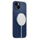 9. Etui Spigen Silicone Fit Mag z MagSafe na iPhone 14 Plus - niebieskie