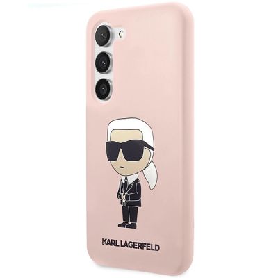 2. Etui Karl Lagerfeld Silicone Ikonik na Samsung Galaxy S23 - różowe