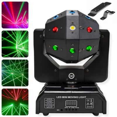 LIGHT4ME ATLAS ruchomy multiefekt świetlny 4w1 LED