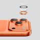 5. Szkło na aparat AMAZINGTHING Lens Glass na iPhone 17 Pro / Pro Max - z pomarańczową ramką