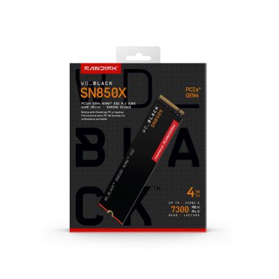 5. Dysk SSD WD Black SN850X WDS400T2X0E (4 TB ; M.2; PCIe NVMe 4.0 x4)